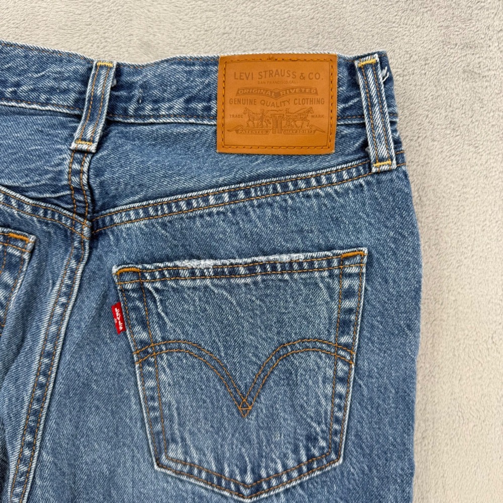 Levis Premium Ribcage Straight Ankle Jeans High Rise‎ Womens Size W 28 L 27 - Picture 13 of 16